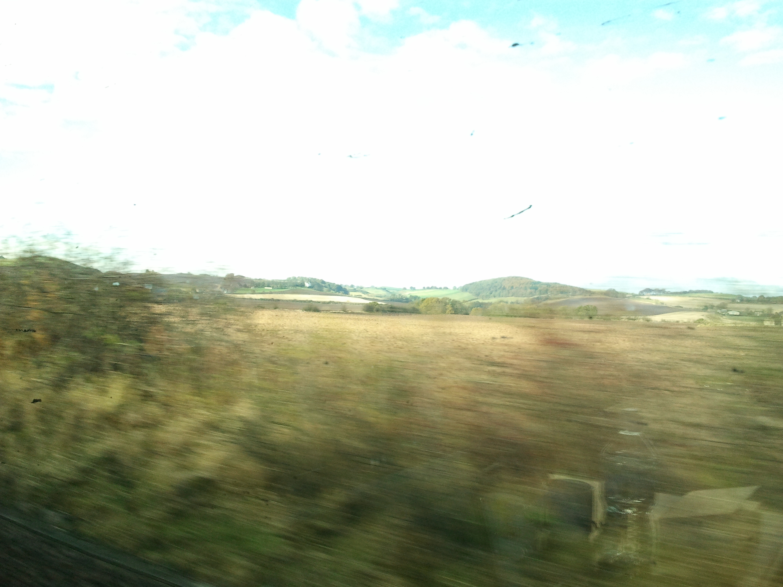 Trainride from Aberdeen to Edinburgh